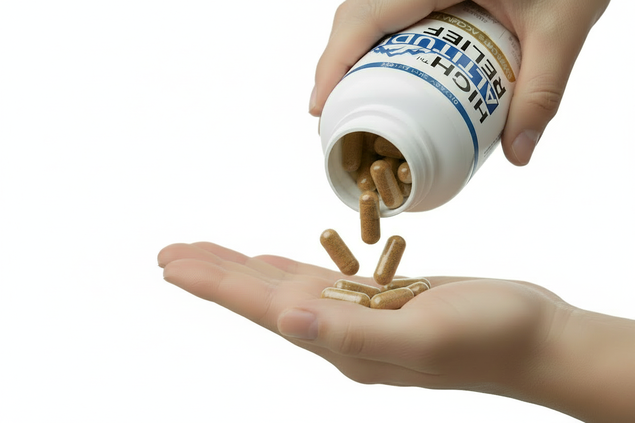 High Altitude Relief capsules - no background