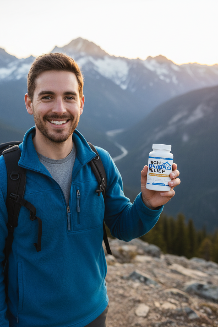 Person holding High Altitude Relief